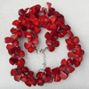Coral Necklace, width:15mm, Length Approx:17.7-inch, Sold by Strand