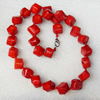 Coral Necklace, width:15mm, Length Approx:17.7-inch, Sold by Strand