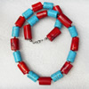 Coral Necklace, width:12mm, Length Approx:17.7-inch, Sold by Strand