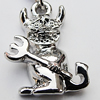 Zinc Alloy Charm/Pendants, Nickel-free & Lead-free, A Grade Animal 20x15mm Hole:2mm, Sold by PC