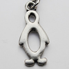 Zinc Alloy Charm/Pendants, Nickel-free & Lead-free, A Grade 23x10mm Hole:2mm, Sold by PC