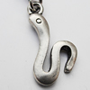 Zinc Alloy Charm/Pendants, Nickel-free & Lead-free, A Grade Animal 21x11mm Hole:2mm, Sold by PC
