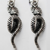 Zinc Alloy Charm/Pendants, Nickel-free & Lead-free, A Grade Animal 28x9mm Hole:2mm, Sold by PC