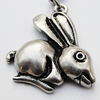 Zinc Alloy Charm/Pendants, Nickel-free & Lead-free, A Grade Animal 25x24mm Hole:2mm, Sold by PC