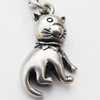 Zinc Alloy Charm/Pendants, Nickel-free & Lead-free, A Grade Animal 25x13mm Hole:2mm, Sold by PC