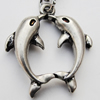 Zinc Alloy Charm/Pendants, Nickel-free & Lead-free, A Grade Animal 21x25mm Hole:2mm, Sold by PC
