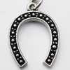 Zinc Alloy Charm/Pendants, Nickel-free & Lead-free, A Grade 17x24mm Hole:2mm, Sold by PC