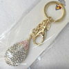 Zinc Alloy keyring Jewelry Chains, width:25mm, Length Approx:12cm, Sold by Dozen