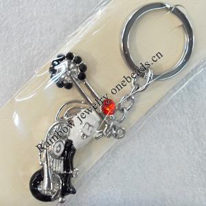 Zinc Alloy keyring Jewelry Chains, width:37mm, Length Approx:11cm, Sold by Dozen