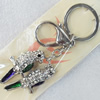 Zinc Alloy keyring Jewelry Chains, width:37mm, Length Approx:10cm, Sold by Dozen