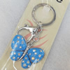 Zinc Alloy keyring Jewelry Chains, width:45mm, Length Approx:9cm, Sold by Dozen