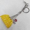 Zinc Alloy keyring Jewelry Chains, width:58mm, Length Approx:15cm, Sold by Dozen