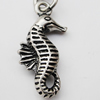 Zinc Alloy Charm/Pendants, Nickel-free & Lead-free, A Grade Animal 12x22mm Hole:2mm, Sold by PC