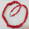 Coral Necklace, width:20mm, Length Approx:17.7-inch, Sold by Strand
