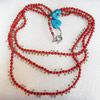 Coral Necklace, width:15mm, Length Approx:17.7-inch, Sold by Strand