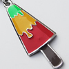 Zinc Alloy Enamel Pendants, Nickel-free & Lead-free, A Grade 38x15mm Hole:2mm, Sold by PC