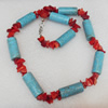 Coral Necklace, width:12mm, Length Approx:17.7-inch, Sold by Strand