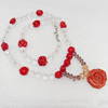 Coral Necklace, width:10mm, Length Approx:17.7-inch, Sold by Strand