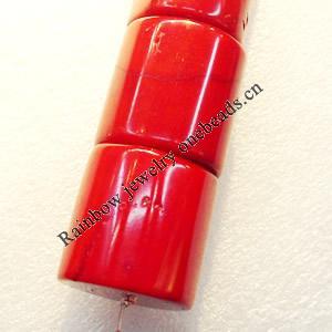 Coral Beads, Drum, 30x28mm, Hole:Approx 1mm, Sold by KG