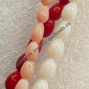 Coral Beads, Teardrop, 5x6mm, Hole:Approx 1mm, Sold by KG