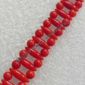 Coral Beads, 12mm, Hole:Approx 1mm, Sold per 16-inch Strand