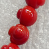 Coral Beads, Round, 6mm, Hole:Approx 1mm, Sold by KG