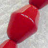 Coral Beads, Diamond, 8x12mm, Hole:Approx 1mm, Sold by KG