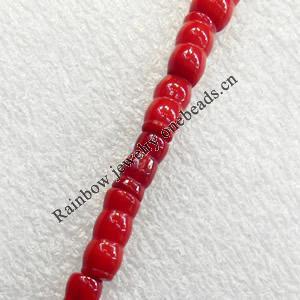 Coral Beads, 5x14mm, Hole:Approx 1mm, Sold by KG