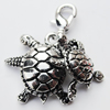Zinc Alloy Charm/Pendants, Nickel-free & Lead-free, A Grade Animal 20x26mm Hole:2mm, Sold by PC