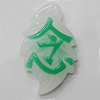 Resin Pendants, Leaf 33x20mm Hole:2.5mm, Sold by Bag