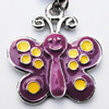 Zinc Alloy Enamel Pendants, Nickel-free & Lead-free, A Grade Animail 20x22mm Hole:2mm, Sold by PC