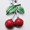 Zinc Alloy Enamel Pendants, Nickel-free & Lead-free, A Grade Fruit 29x28mm Hole:2mm, Sold by PC