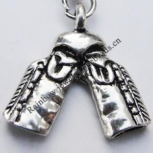 Zinc Alloy Charm/Pendants, Nickel-free & Lead-free, A Grade 17x16mm Hole:2mm, Sold by PC