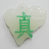 Resin Pendants, Heart 25x25mm Hole:2mm, Sold by Bag