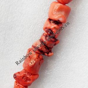 Corals Beads, Nugget, 18x30mm, Hole:Approx 1mm, Sold by KG