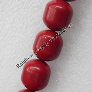 Corals Beads, Faceted Teardrop, 15x18mm, Hole:Approx 1mm, Sold by KG
