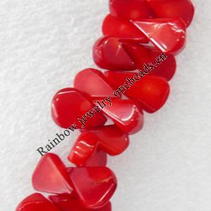 Corals Beads, A Grade, Teardrop, 13x10-8x21mm, Hole:Approx 1mm, Sold by KG