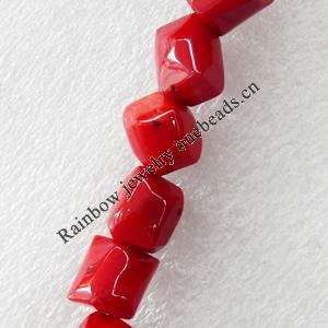 Corals Beads, A Grade, Nugget, 12x10mm, Hole:Approx 1mm, Sold by KG