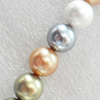 South Sea Shell Beads, A Grade, Round, 8mm, Hole:Approx 1mm, Sold per 16-inch Strand