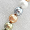 South Sea Shell Beads, A Grade, Round, 14mm, Hole:Approx 1mm, Sold per 16-inch Strand