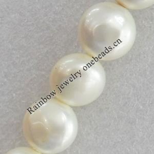 South Sea Shell Beads, Flat Round, 14x10mm, Hole:Approx 1mm, Sold by KG