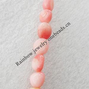 Corals Beads, A Grade, Nugget, 5-6x9mm, Hole:Approx 1mm, Sold by KG