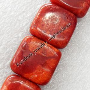 Grass Corals Beads Natural, Twist Flat Oval, 14x19mm, Hole:Approx 1mm, Sold by KG