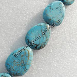 Turquoise Beads, Triangle, 22x30mm, Hole:Approx 1mm, Sold by KG