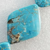 Turquoise Beads, Diamond, 26x35mm, Hole:Approx 1mm, Sold by KG