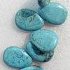 Turquoise Beads, Teardrop, 22x30mm, Hole:Approx 1mm, Sold by KG