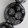 Ceramics Beads Plated AB, 31x28mm Hole:3mm, Sold by Bag