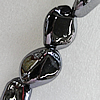 Ceramics Beads Plated AB, Nugget 26x20mm Hole:3mm, Sold by PC