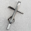 Stainless Steel Pendant, Cross, Length:Approx 32mm, Hole:Approx 3mm, Sold by PC