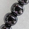 Ceramics Beads Plated AB, Round 14mm Hole:2mm, Sold by Bag